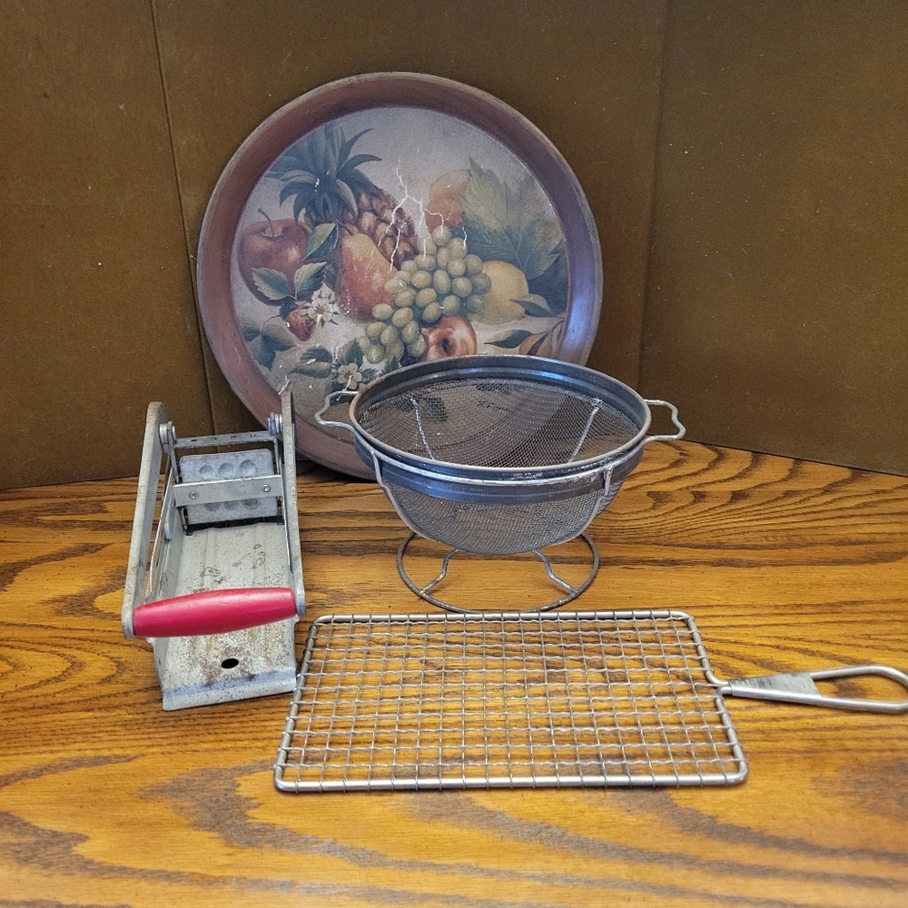 Eclectic Lot of Vintage Kitchen Utensils for Decorative Purposes